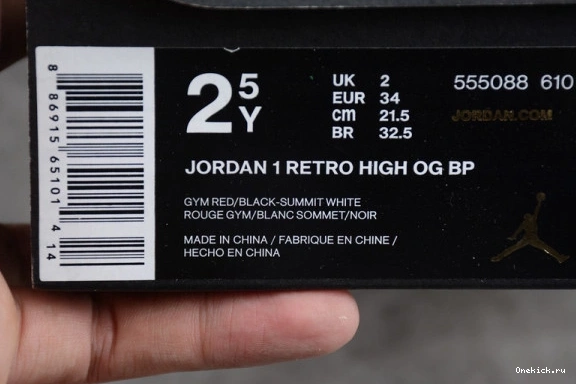 555088 610 610 Kid High 1 Toe" Kids OG Retro Affordable Air 555088 Jordan "Bred 738 0602